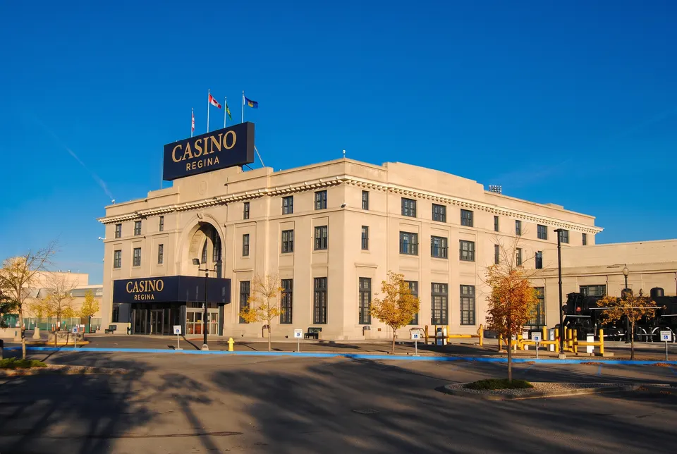 Casino Regina in the former Union Station, autumn